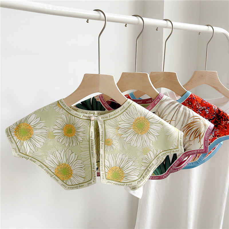 Blouse Off Shoulder - Mode Blumen abnehmbare Kragen Schals für