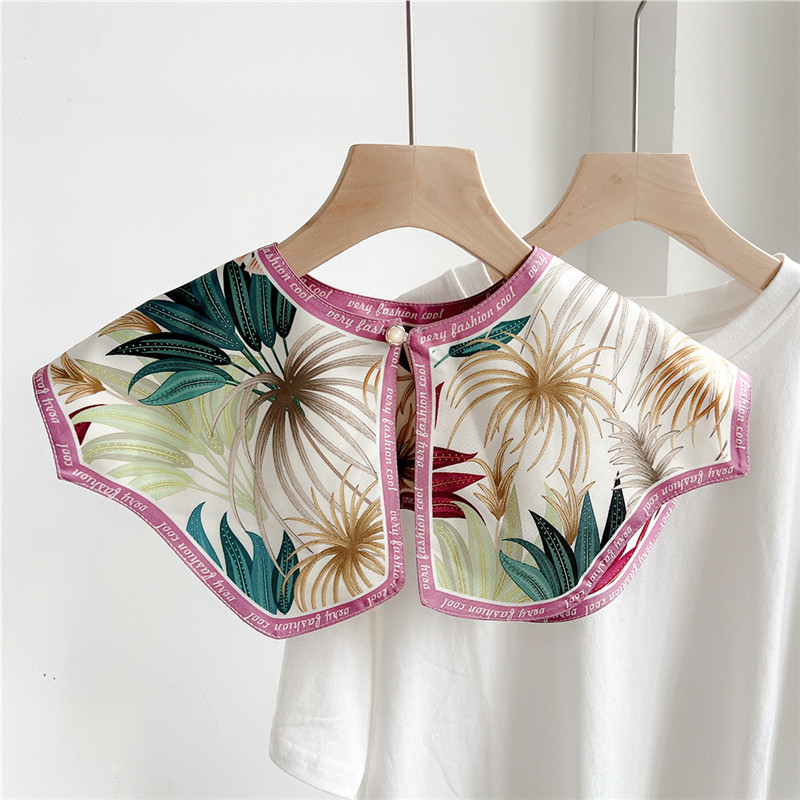 Mode Blumen abnehmbare Kragen  – Blouse Off Shoulder Bewertung und Preis