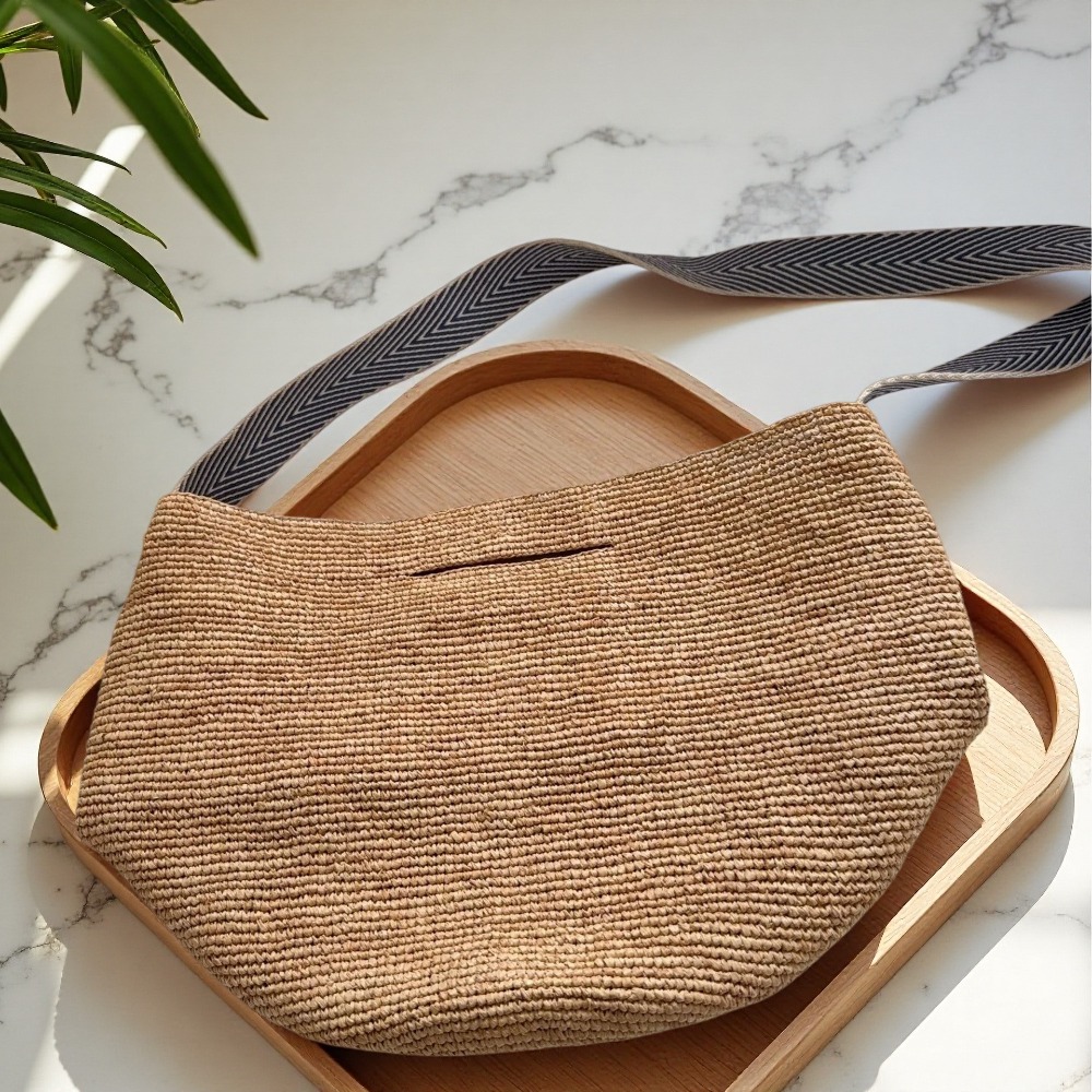 Neue Raffia Regenbogen Bucket  – Crochet Bag Raffia Bewertung und Preis